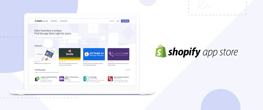 Shopify App store - Live chat
